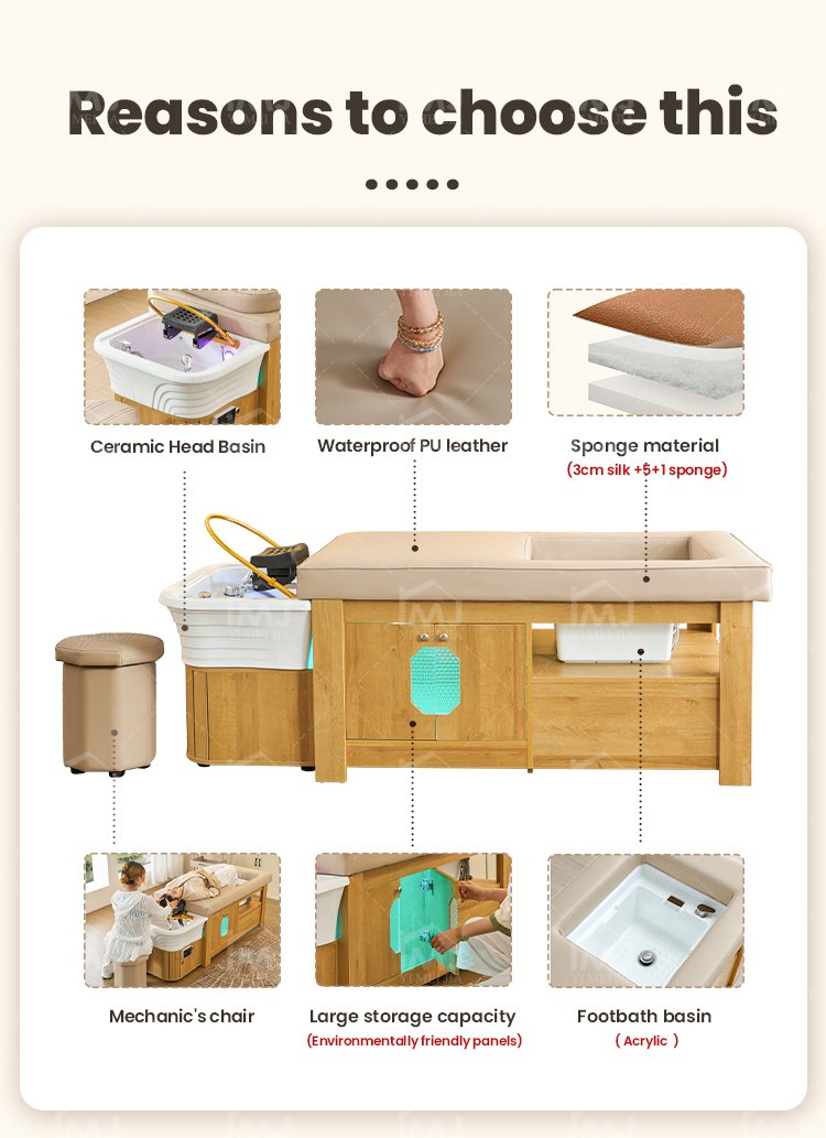 Head Spa Bed 619-4A detail