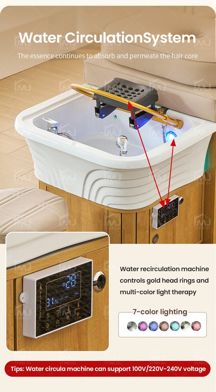 Head Spa Bed 619-4A detail
