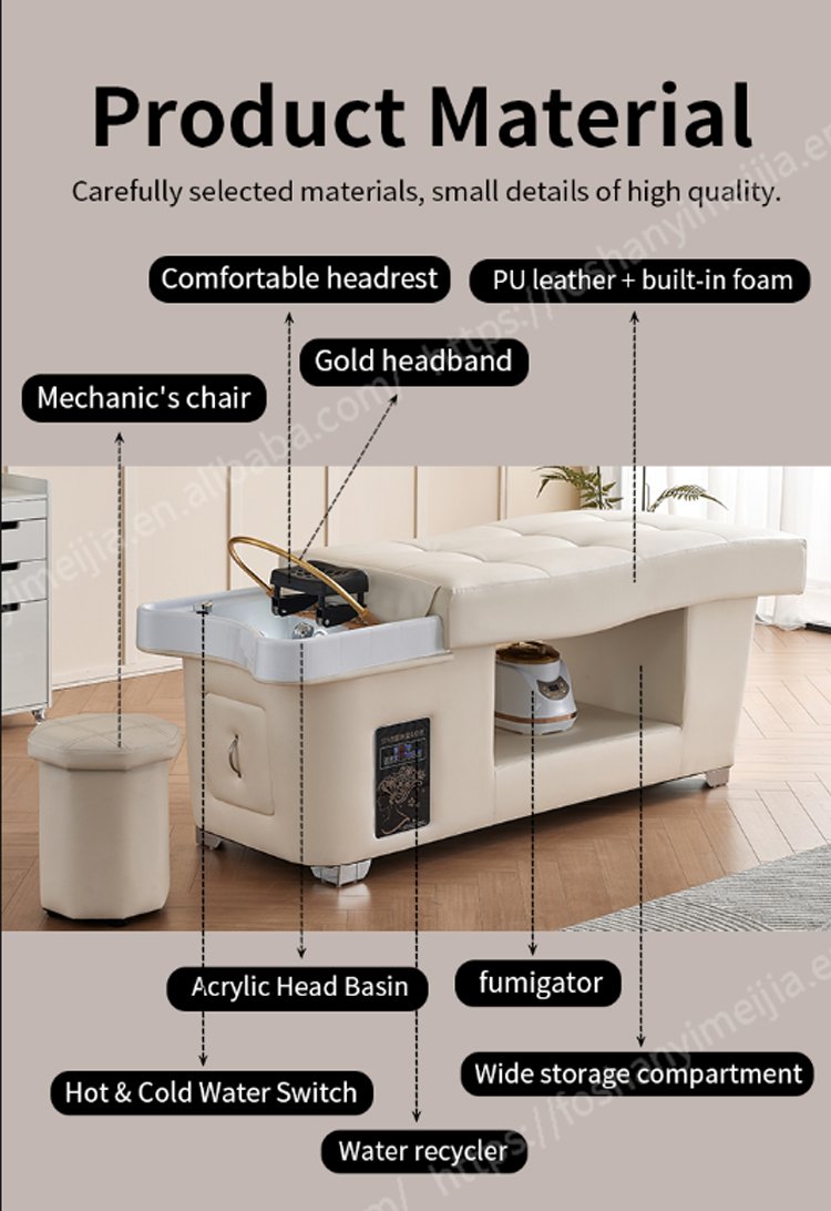 Head Spa Bed 620 detail