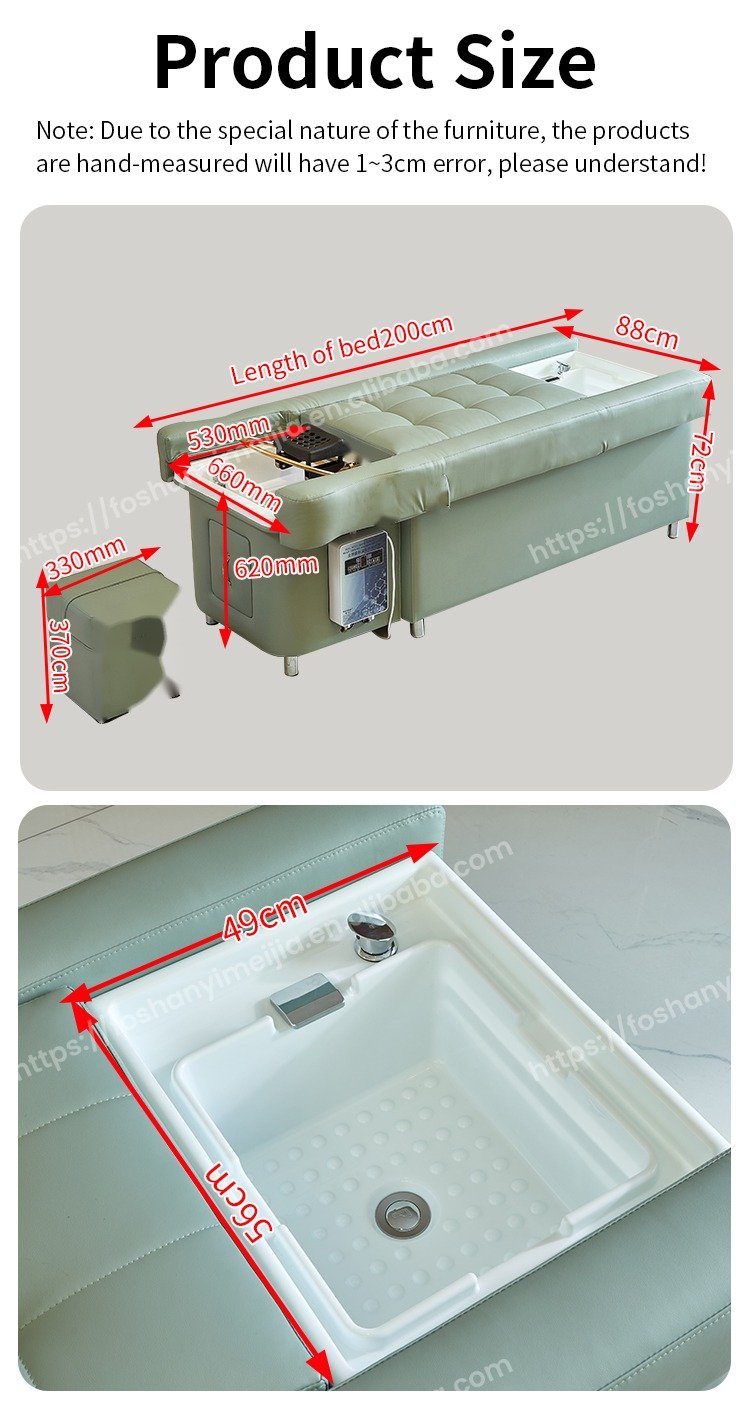 Head Spa Bed 631 detail