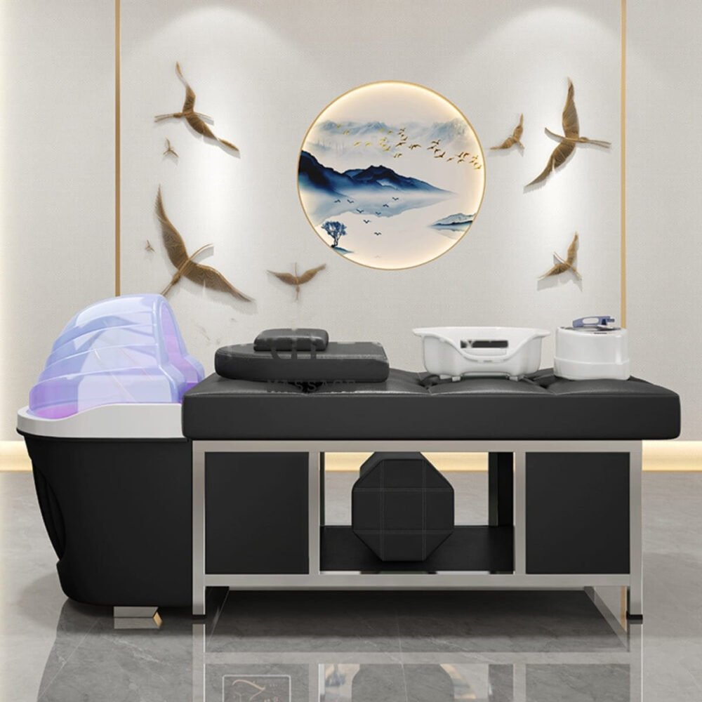 Head Spa Bed Sazanami, professional head spa equipment