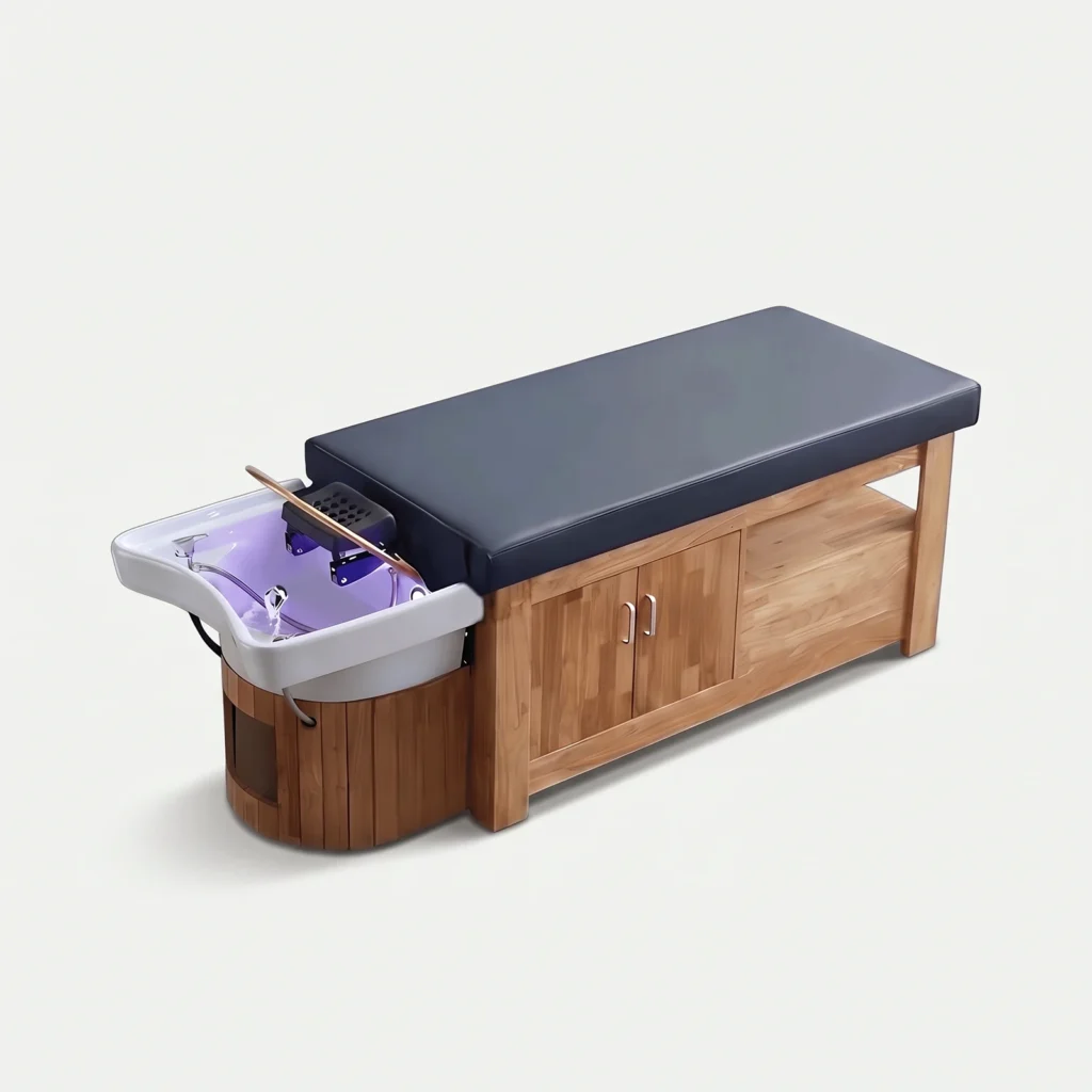 Head Spa Table - Inori professional head spa equipment, studio photo