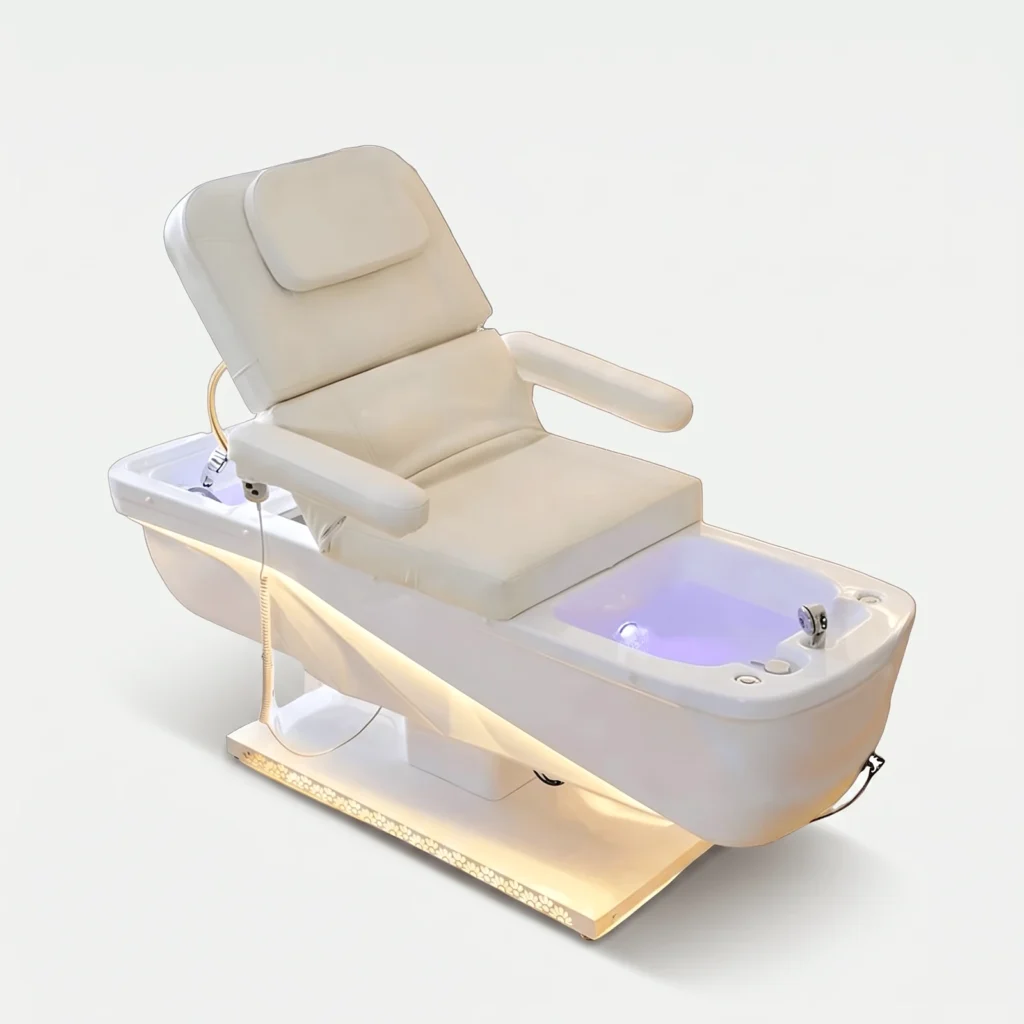 Head Spa Table - Kogane professional head spa equipment, studio photo