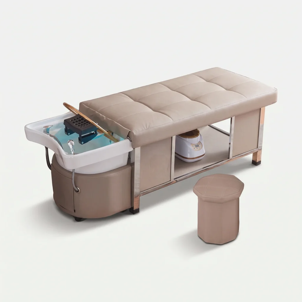 Head Spa Bed - Komorebi professional head spa equipment, studio photo