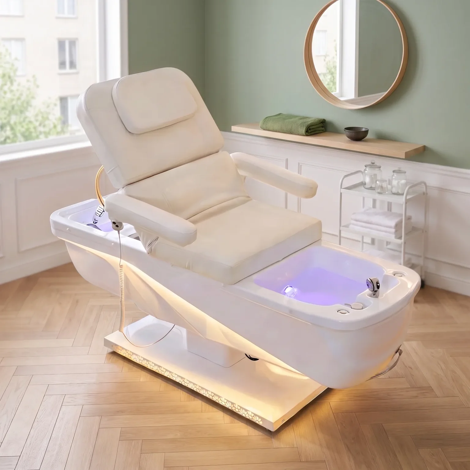 Head Spa Table - Kogane in a beauty salon